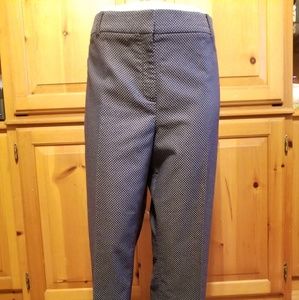 Talbots Blue White Pattern Dress Pants, NWOT